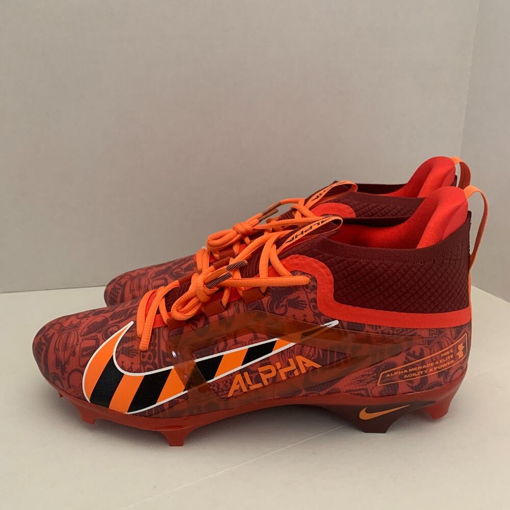 Nike Men's Size 12.5 Alpha Menace 4 Elite NRG Football Cleats FQ4046-600